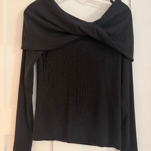 Club Monaco off the shoulder knit sweater